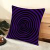 Hallucinatory Vortex Cushion Cover Soft Short Plush Pillow Cover Smooth Cozy Texture Aesthetic Cushion Case Home Decor
