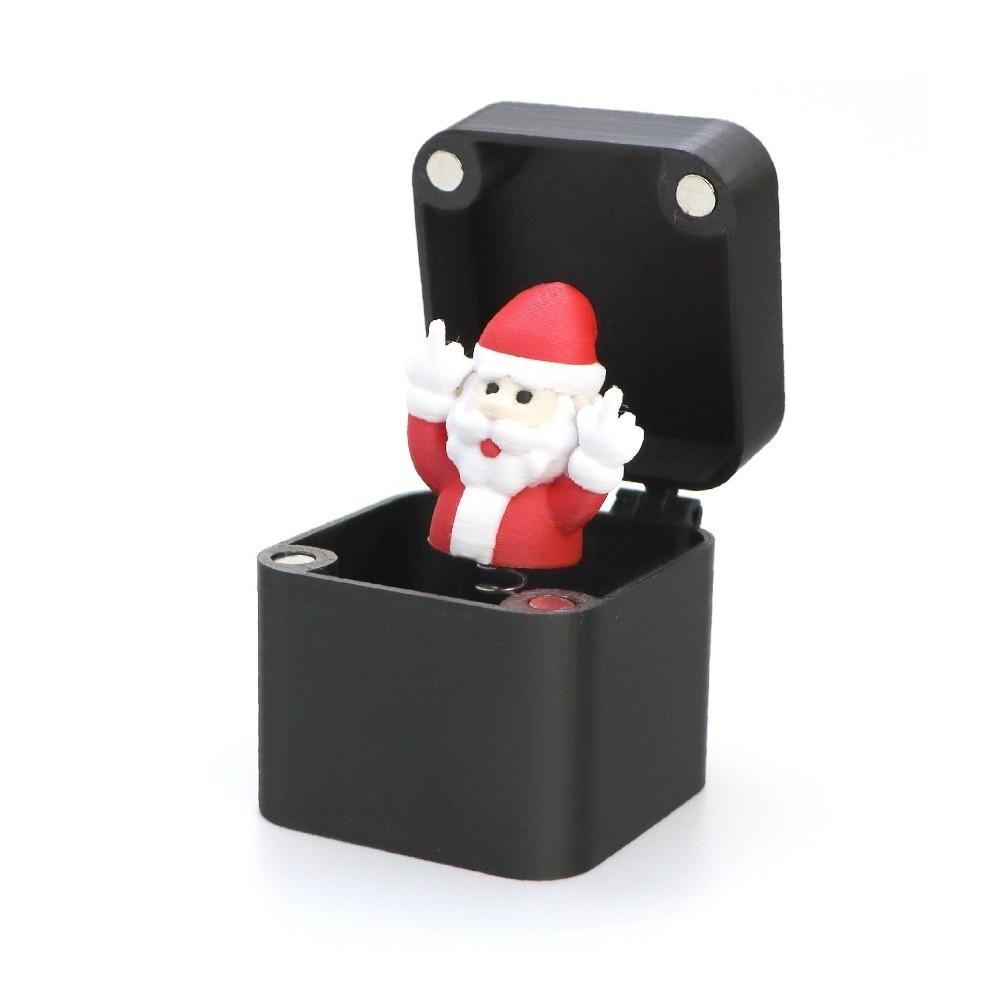Yaratıcı Noel Baba Kardan Adam Noel Şakası Kutusu Plastik Rahatsız Edici Hediye Kutuları İlginç Şaka Komik Masa Dekorasyonu