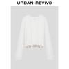 UR Women's Hollow-Out Beaded Tassel Cotton Knit Sweater