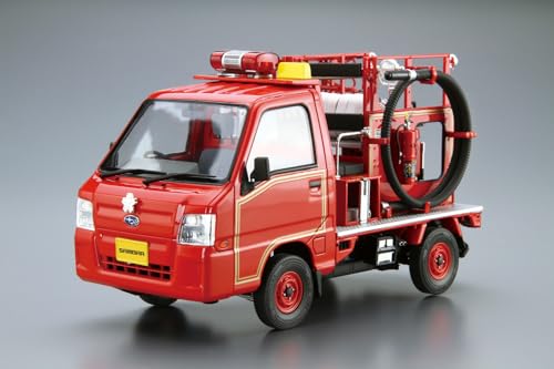 Aoshima Bunka Kyozai (AOSHIMA) The Model Car 1/24 Subaru TT2 Sambar Fire Engine '11 Plastic Model
