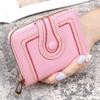 New Retro Minimalist Wallet for Women Multi-Card Zipper Buckle Fashion Coin Wallet Multi-functional Short Wallet Zero Wallet