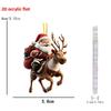 New Santa Claus Flat Acrylic Christmas Tree Ornament
