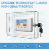 Large Clear Thermostat Cover Box with Secure Key Set Wall Mounted Lockable Thermostats Guard for Home and Office Use