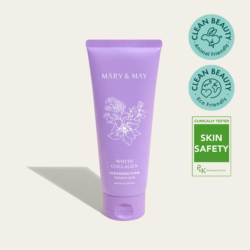 Mary&May Mousse nettoyante au collagène blanc 150 ml