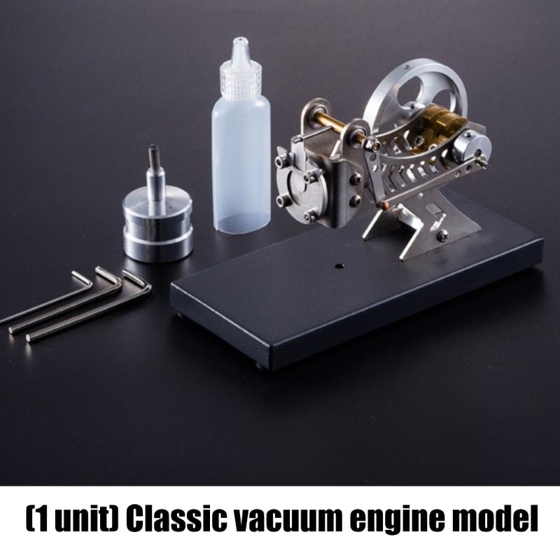 Educational Stirling Vacuum Engine Model Mechanical Energy Conversion Demonstrator Tool for Classroom Science Experiment
