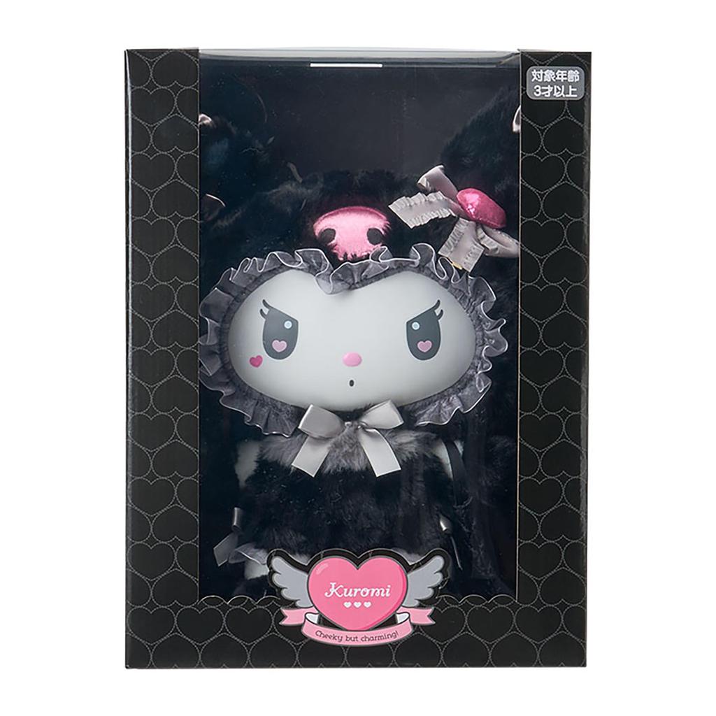 Sanrio Kuromi Soft Vinyl Face Doll Saroumi Gift Ages 322369 (Mellow Usa) Polyester/PVC Boxed, 3+,