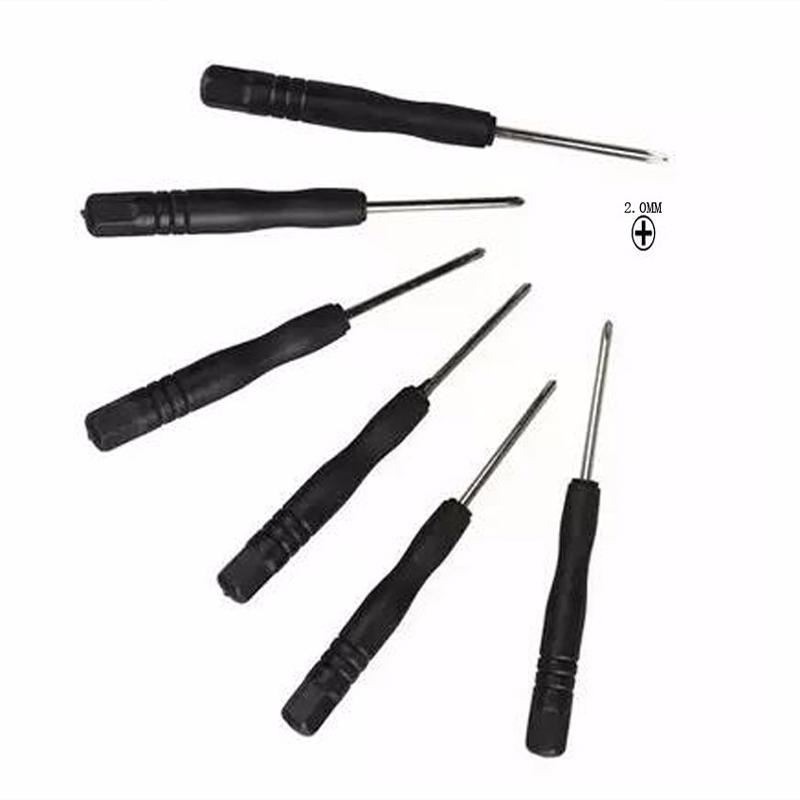 3pcs Black Mini 2.0 Cross Screwdriver Head Small Phillips Screwdriver for Repairing Mobile Phone Tnstallation Tool