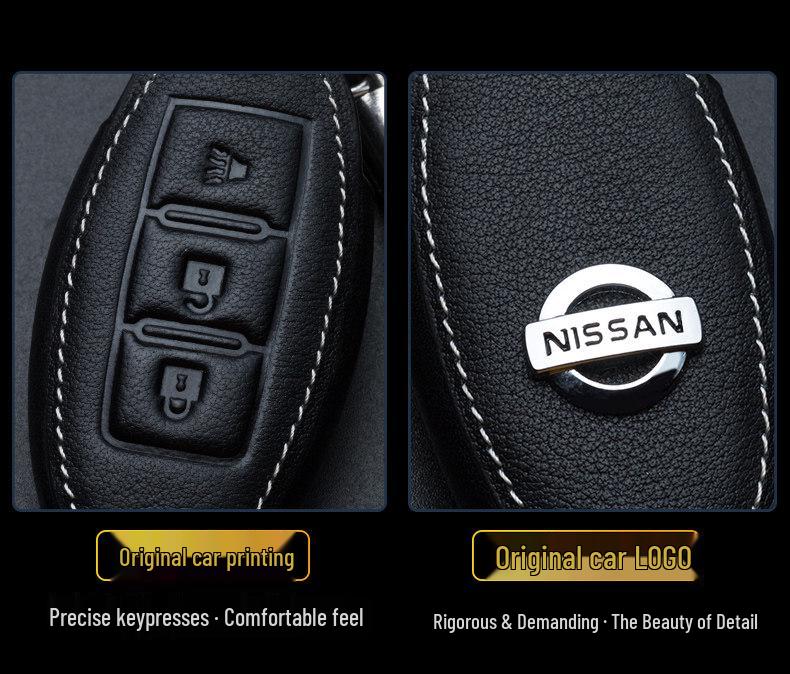 Kompatible Schlüsselhülle für Nissan Sylphy, Qashqai, Teana, Kicks, Tiida und Bluebird
