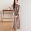 Women's Cashmere Dress Qinghe Cashmere 30% Cashmere 70% Wool Autumn and Winter Cashmere Skirt Soft and Warm