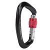 Mountaineering D Locking Carabiner Clips Alloy Heavy Duty Carabiner for Climbing