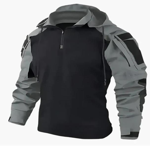 Tactical Combat Shirts Men Long Sleeve Breathable T-shirt Camo Hooded Quick-dry CS Paintball T-Shirt Tops Wear-resisting