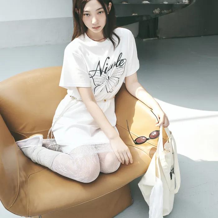 BUTTERFLY GRAPHIC CANVAS BAG_OATMEAL