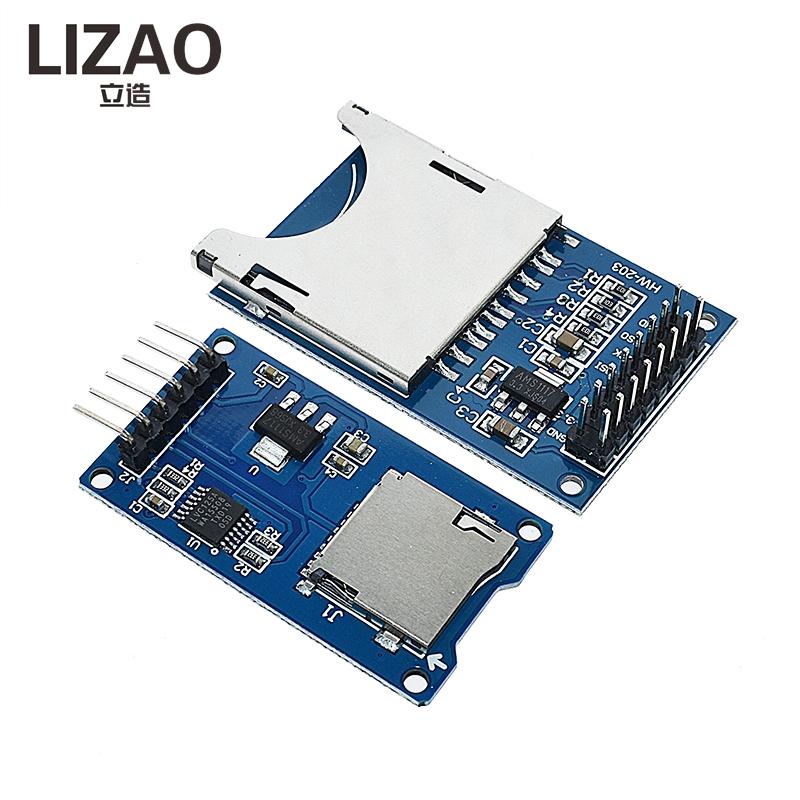 SPI Micro SD Card Expansion Board, TF Memory Storage Shield Module, Mini Card Reader Board for Arduino Controller Data Storage