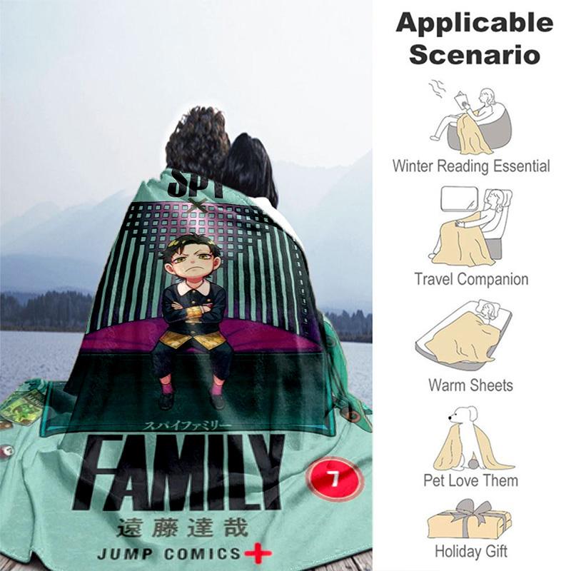 Spy Family Anime Tapestry Blanket Soft And Comfortable Camping Trip Sheet Office Rest Blanket Gift