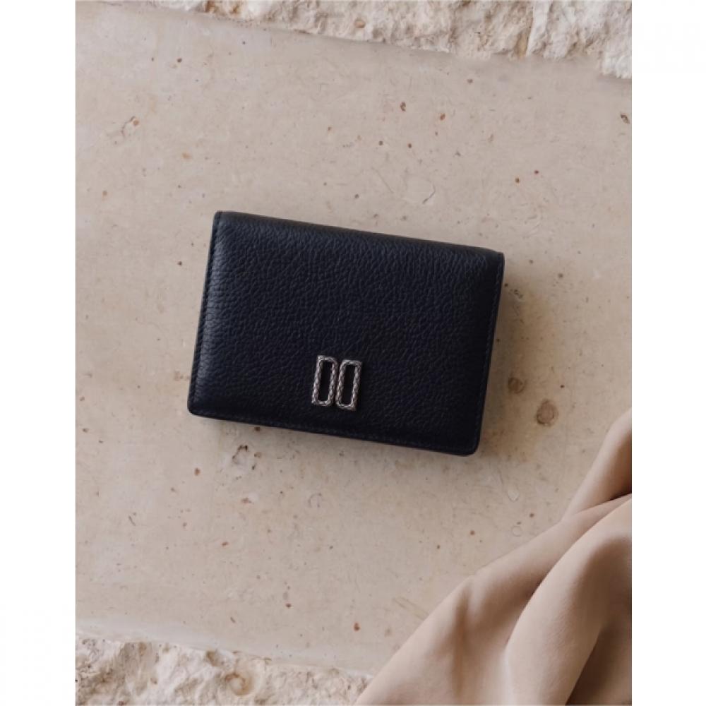Daks Flo Black Slim Card Wallet Dcho6f621bk