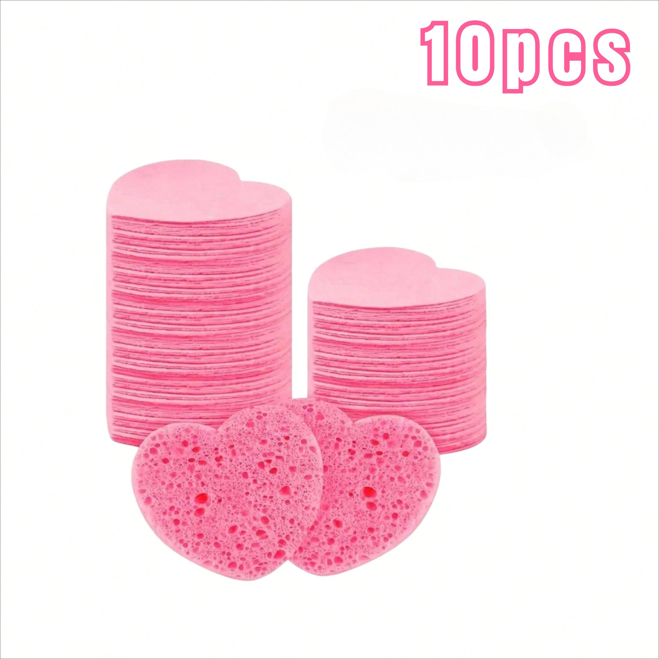 10-100PCS Compress Face Wash Puff Natural Wood Pulp Sponge Face Wash Puff Foaming Face Puff Cosmetic Puff Face Cleansing Sponge