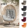 Almofada de Cadeira Confortável Almofada de Ovo Impermeável Rede Exterior Interior Antiderrapante Pendurada Substituição para Baloiço de Jardim