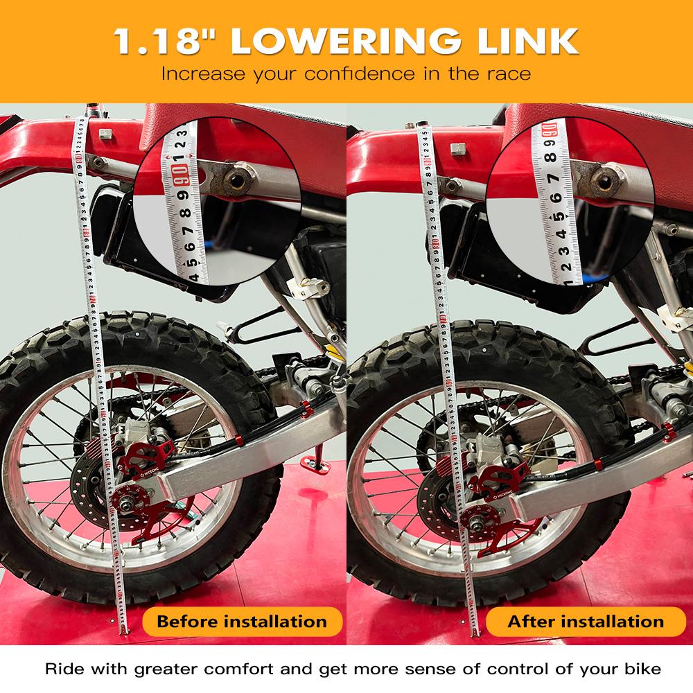 For Honda XR650L 1993-2024 2023 2022 2021 2020 XR600R 1985-2024 XR 650L 600R Motorcycle 1.18in/30mm Lowering Link Kit Aluminum