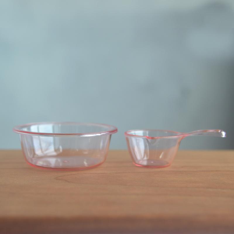 1 Set 1/6 1/12 Dollhouse Miniature Simulation Plastic Basin Water Scoop Model Doll House Kitchen Accessories Toy