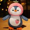 Large Fruit Penguin Pillow: Cute Antarctic Plush Toy for Bed, Huggable Sleeping Doll, Birthday Gift for Girls