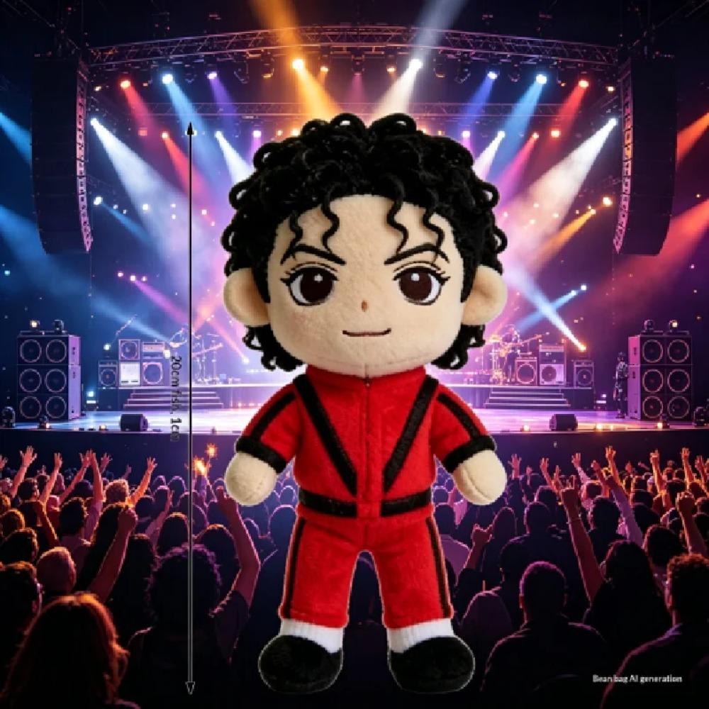 In Stock Michael Jackson Plush Doll Celebrity Merchandise Plush Toy Home Ornament Collection Birthday Gift For Fans Toy