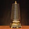 Wenchang Pagoda Resin Figurine: Thirteen-story Ornament for Living Room, Office, or Study Desk