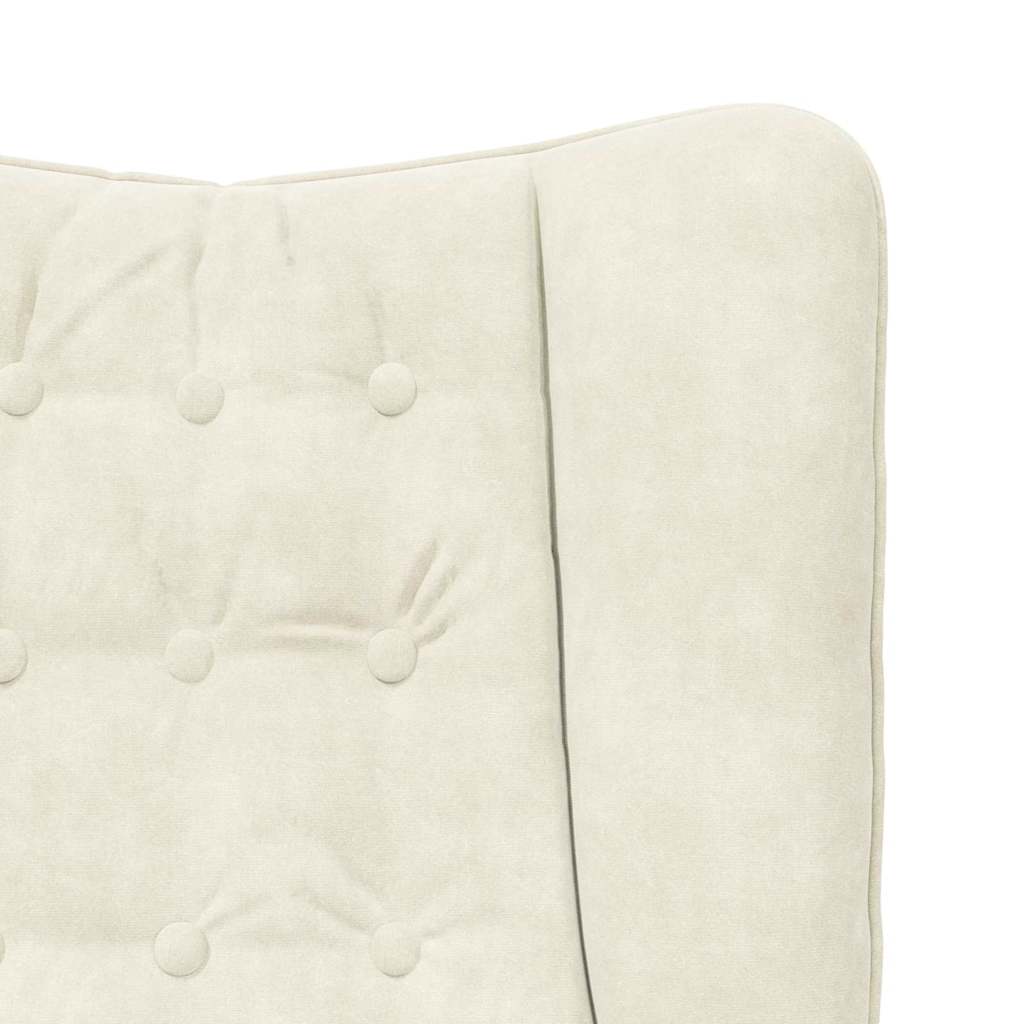 Armchair Cream 63 X 67 X 94 Cm Velvet