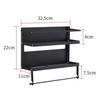 Multifunctional Japanese Folding Magnetic Refrigerator Side Shelf Multi-layer Storage Hanger Non-punching Wall-mounted Kitchen Rack