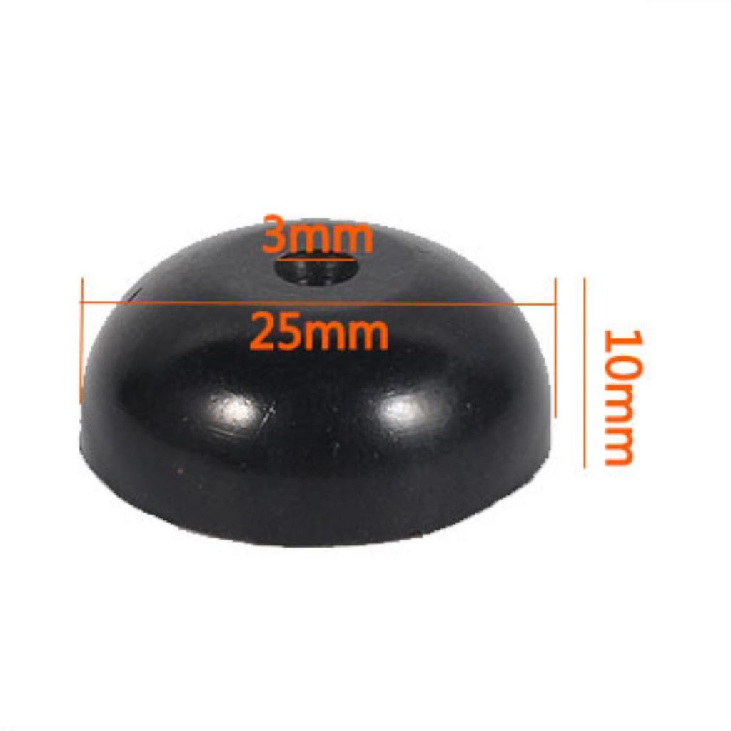 8pcs Speaker Cabinet Rubber Table Conical Full Size
