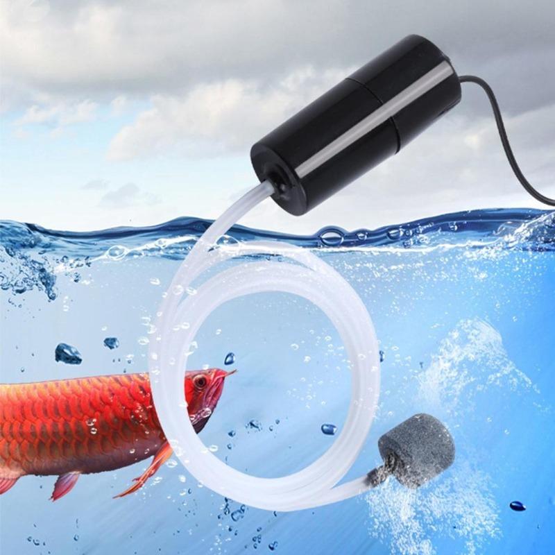 5V 1W Mini Aquarium Oxygen Air Pump Fish Tank USB Silent Air Compressor Portable Fishing Oxygener