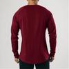 Youthful Vitality Solid Men's T-shirts Fashion Cotton Bodybuilding Tops Long Sleeve