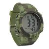 Digital Display Men Sports Electronic Watch Waterproof Multifunction Outdoor Night Light Sporting Watch OD Green