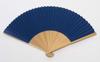 fan with fan in a presentation made in Japan navy [Hasegawa] Men's Kyoto-style case, box, (Seigaiha pattern, blue)