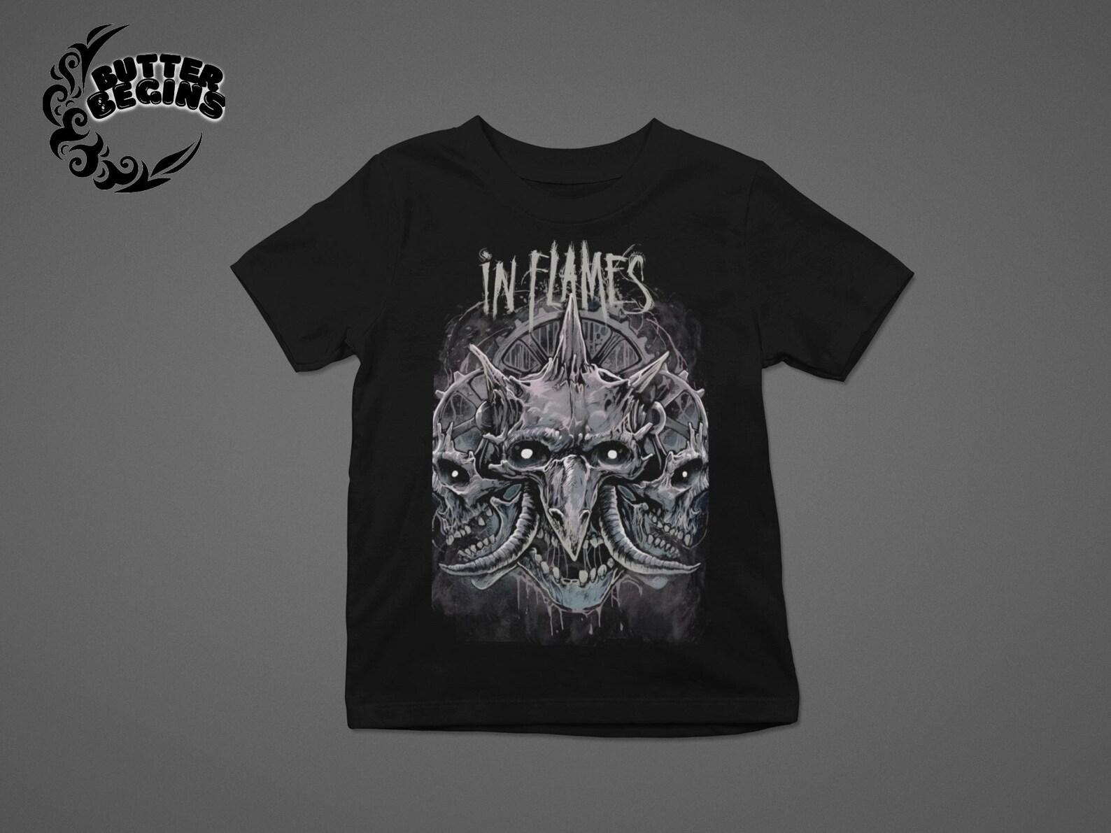In Flames T-Shirt Foregone Vintage Death Metal Band Unisex Shirt M