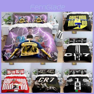Football Ronaldo Digital Printing Bedding Set With Active Dye For Home Decor