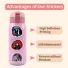 55 Sheets Twilight Graffiti Stickers for Skateboards & Water Bottles