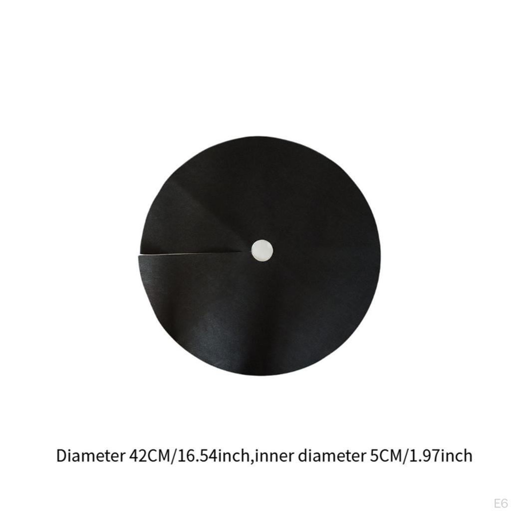 12 Pieces Tree Mulch Ring Mat Guard Weed Barrier Fabric for Outdoor