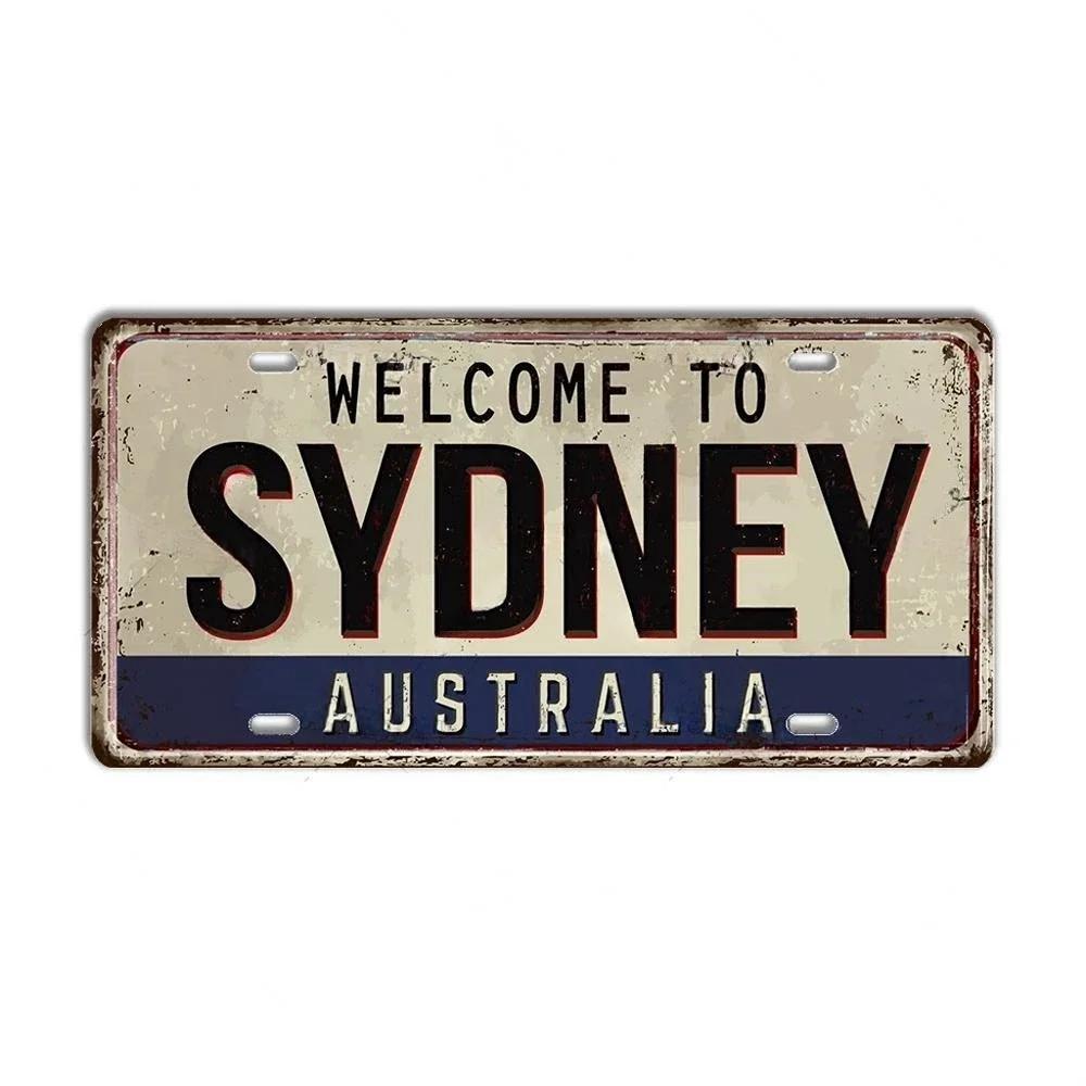 Vintage Berlin Madrid New York Paris Country City Stil Platte Metallschild Plakette Blechschild Man Cave Bar Club Poster Dekoration