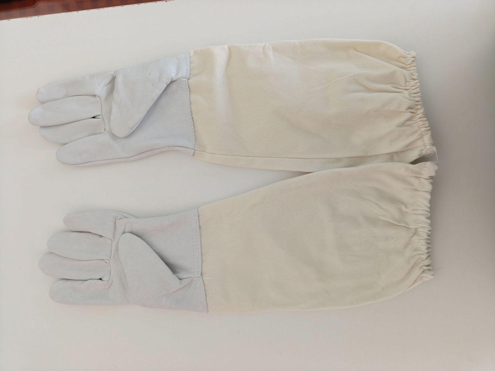 Yellow Sheepskin Beekeeping Gloves - Anti-Sting Protection