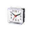 1PC Square Small Alarm Clock Acrylic Frame Quartz Movement Accurate Time Bedside Desk Clock for Bedroom Wake Up Student Clock2
