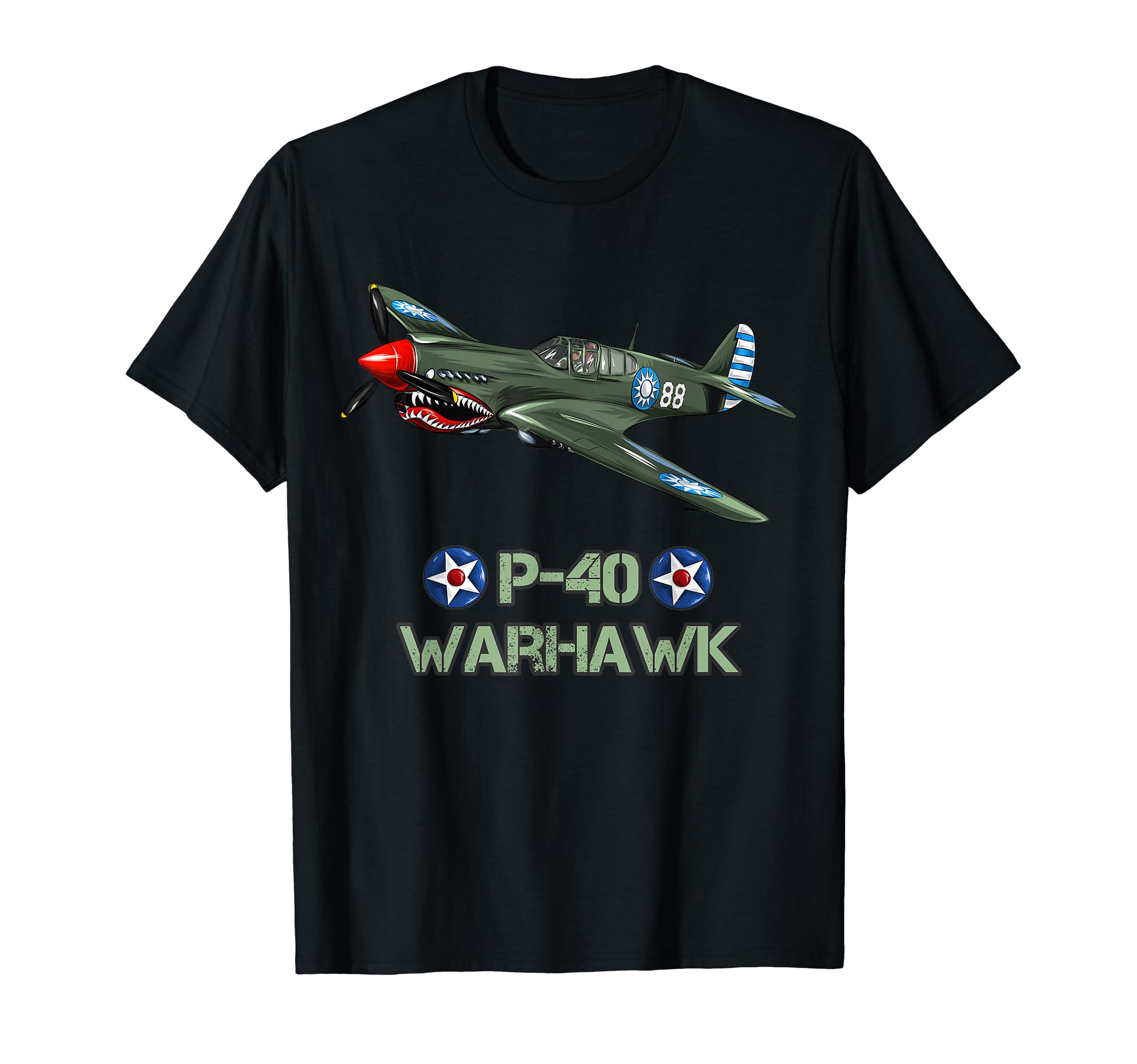 

WWII American Aircraft Curtiss P-40 Warhawk T-Shirt