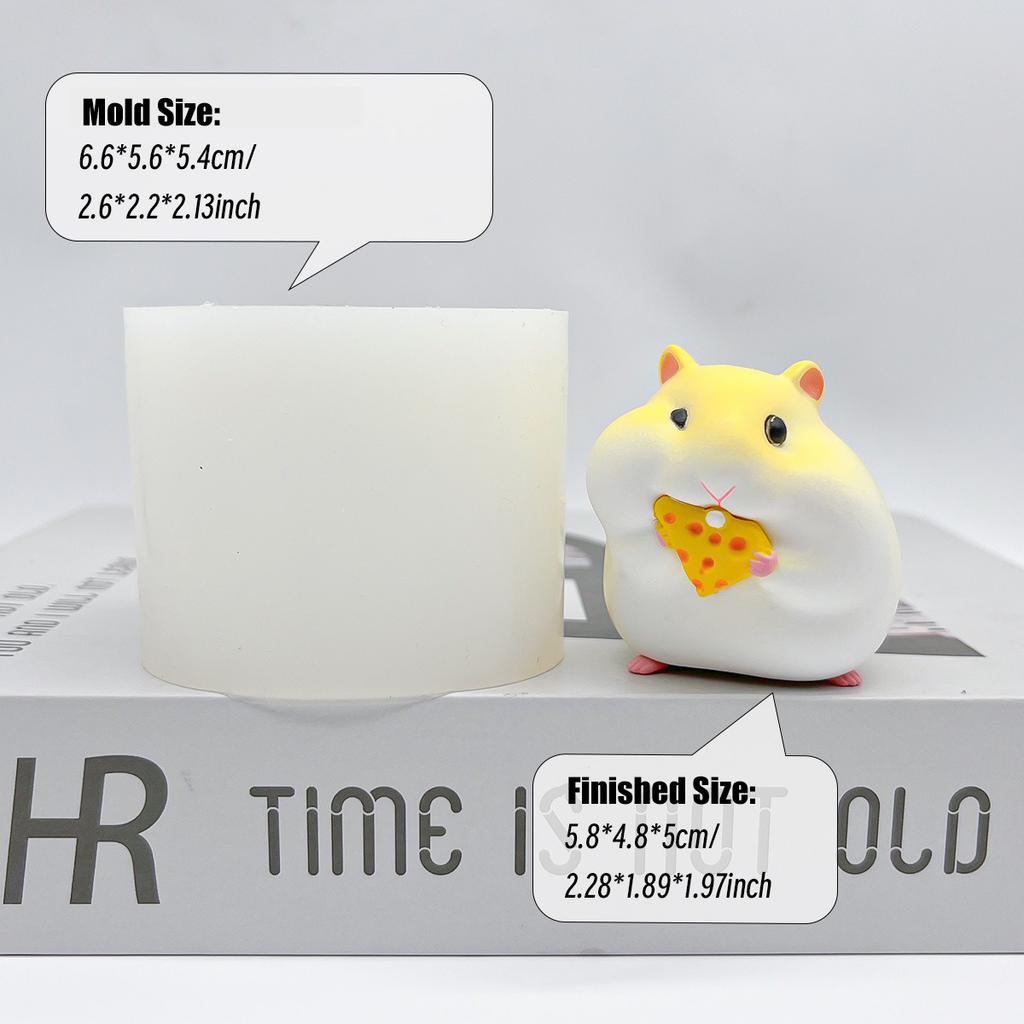 3D Cute Hamster Silicone Mold For Ice Cream Chocolate Jelly Pudding Cake Baking Decoration Mould DIY Kitchen Accessories