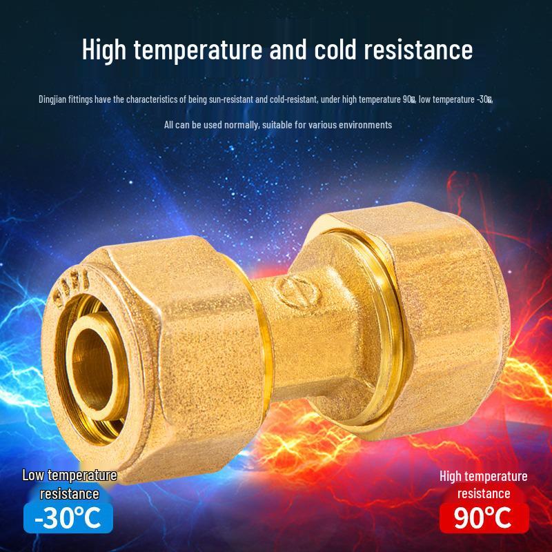 4-Min Aluminum-Plastic Pipe Fittings, 6-Min Solar Water Heater Pipe, 16mm Internal/External Thread Straight, 20mm Reducing Tee