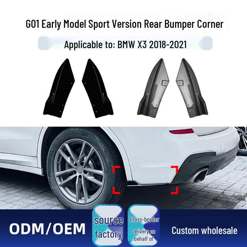 Compatible with BMW Sport: Front Lip, Canards, and Rear Bumper Corners for Modification