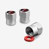 4Pcs Metal Alloy Wheel Tire Valve Caps Accessories For Mitsubishi 9 Ralliart X EX ASX L200 Colt Outlander Pajero Lancer Eclipse