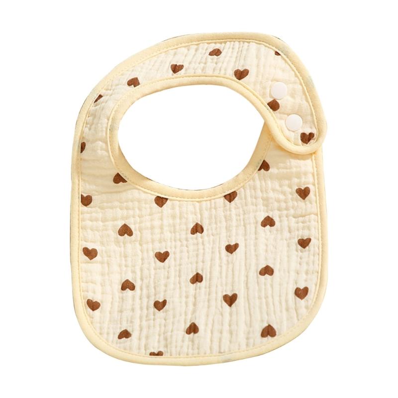 Lovely Print Baby Burping Cloth Breathable Saliva Towel Comfortable Toddlers Feeding Bib Drooling Towel for Infants