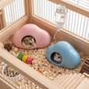 Smooth Surface Ceramic Hamster Nest Anti Biting Pet Ice Cold House Hamster Cage  Summer Cooling