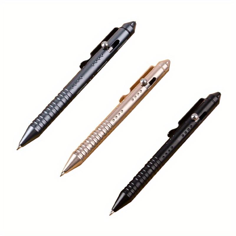 

Portable Pen Aluminum Alloy Outdoor Camping Ball Point Pen сірий колір