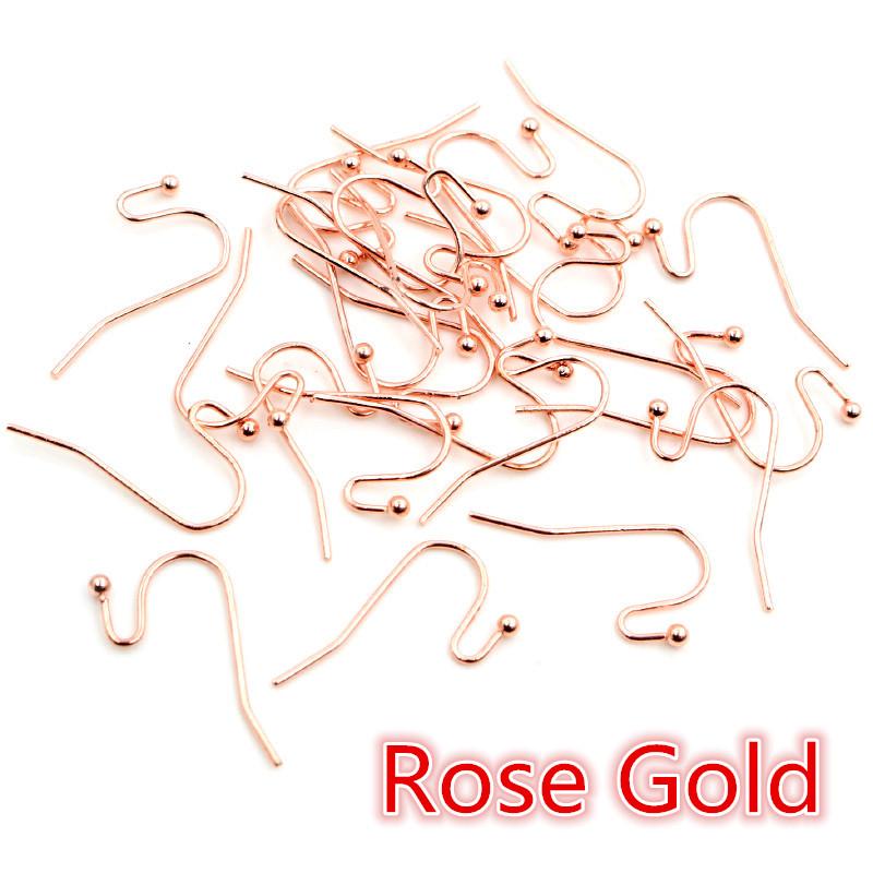 100pcs DIY Earring Hooks Findings 21x16mm Metal DIY Jewelry Making Accessories Brass Hook Earwire Earrings