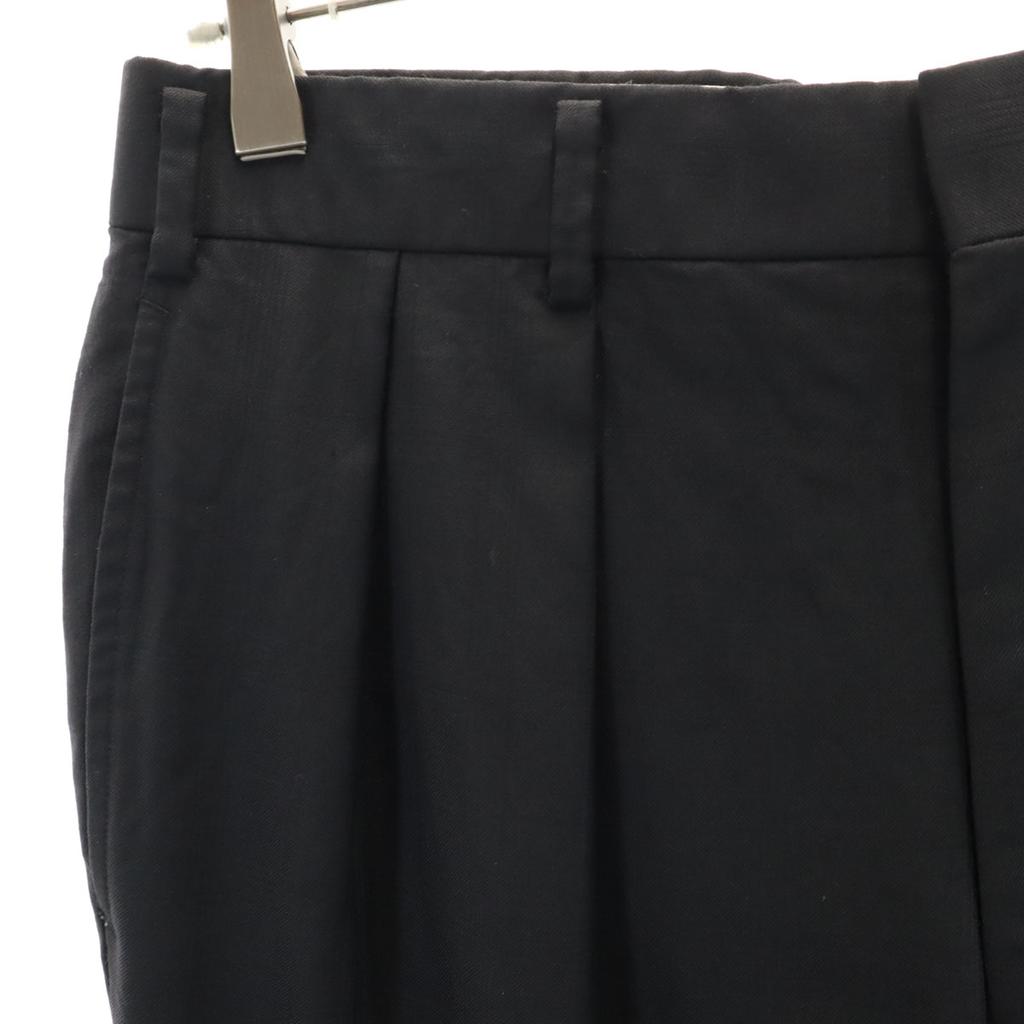 BURBERRY Made in Japan wool Check Pattern 2 tack Slacks pants black Men's Used